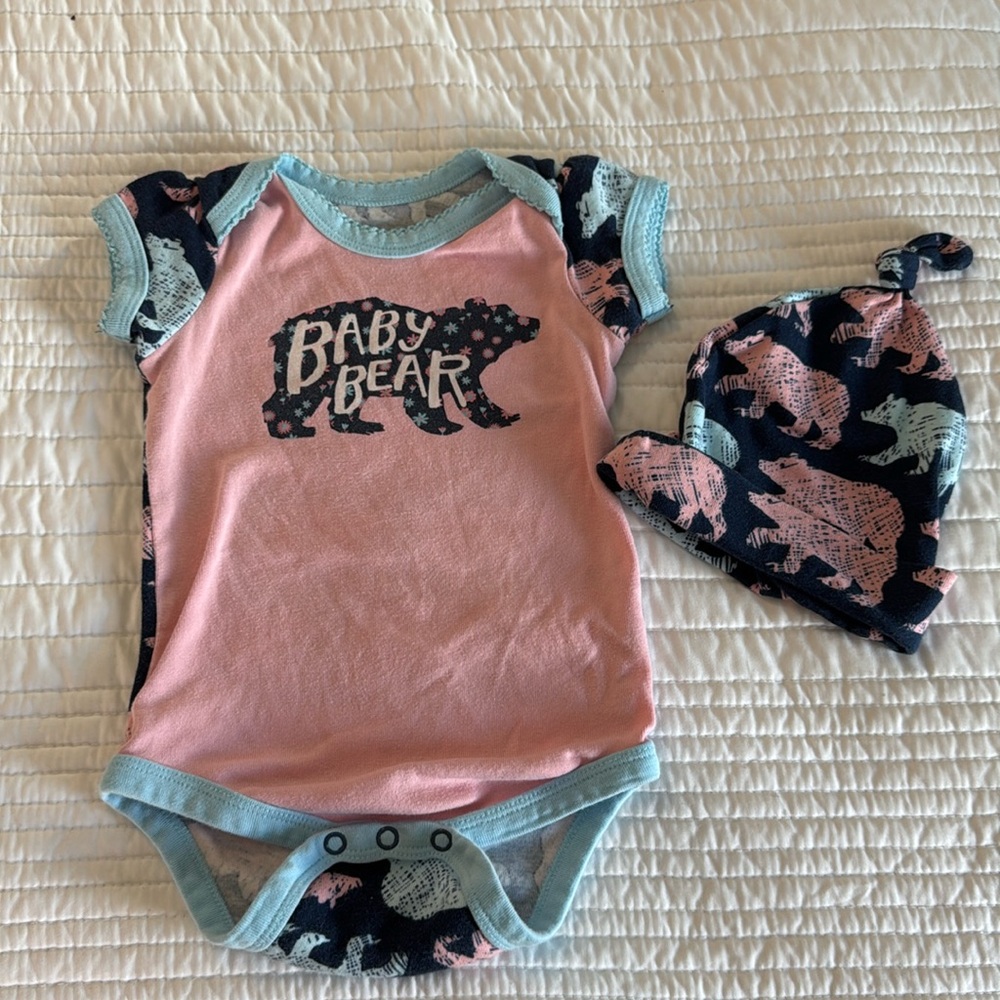 Baby Bear 🐻 onesie and cap